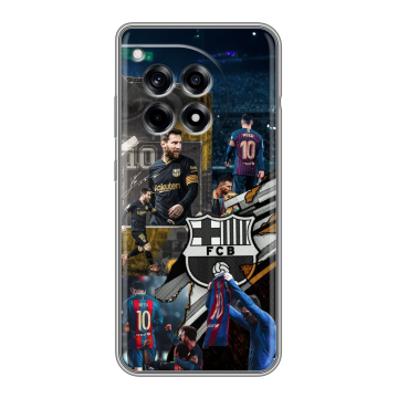Силиконовый чехол на OnePlus Ace 3 с принтом Messi Barcelona