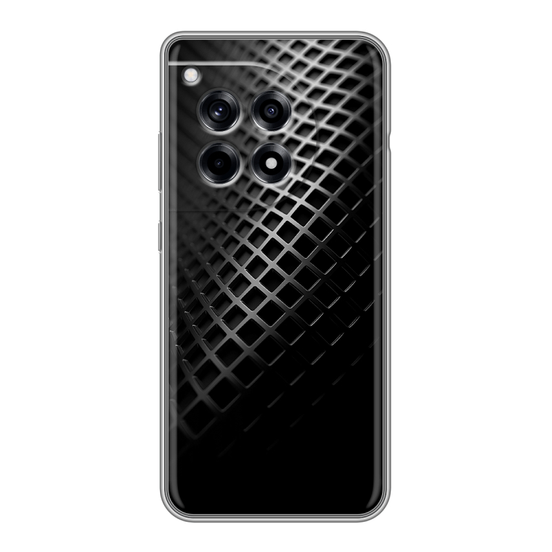 Силиконовый чехол на OnePlus Ace 3 с принтом Текстура металла Силиконовый чехол на OnePlus Ace 3 с принтом Текстура металла