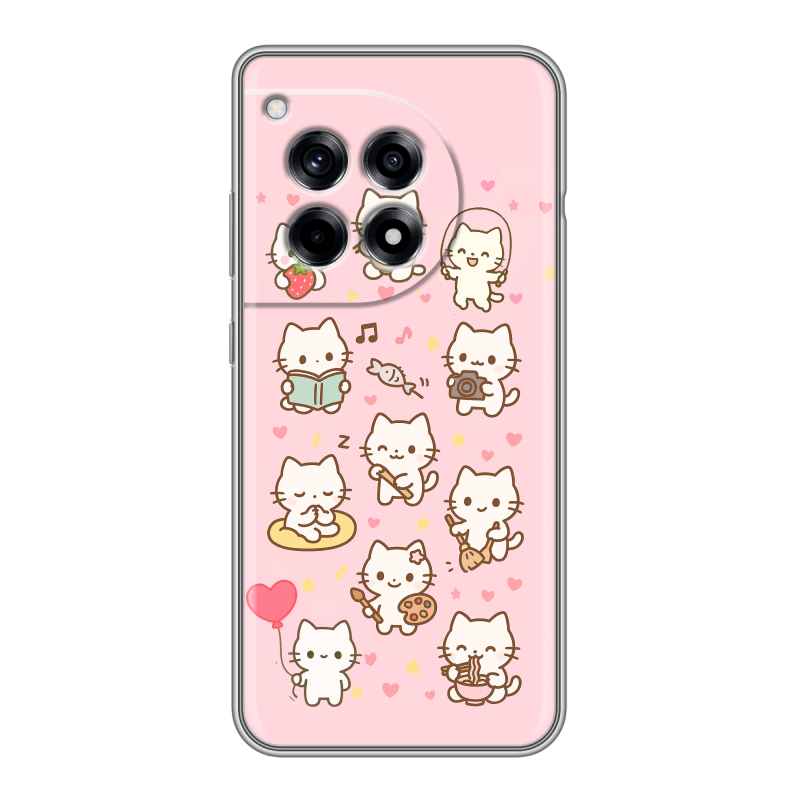 Силиконовый чехол на OnePlus Ace 3 с принтом Hello Kitty Хелоу Кити Силиконовый чехол на OnePlus Ace 3 с принтом Hello Kitty Хелоу Кити