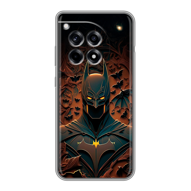 Силиконовый чехол на OnePlus Ace 3 с принтом Batman Бэтмен Силиконовый чехол на OnePlus Ace 3 с принтом Batman Бэтмен
