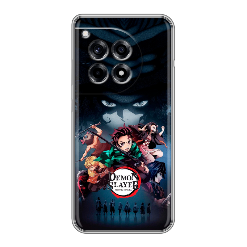 Силиконовый чехол на OnePlus Ace 3 с принтом Demon Slayer Клинок рассекающий демонов Силиконовый чехол на OnePlus Ace 3 с принтом Demon Slayer Клинок рассекающий демонов