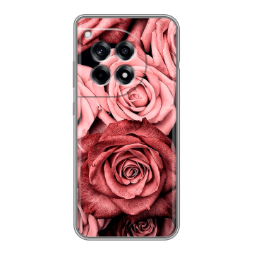 Силиконовый чехол на OnePlus 12R с принтом Цветы розы