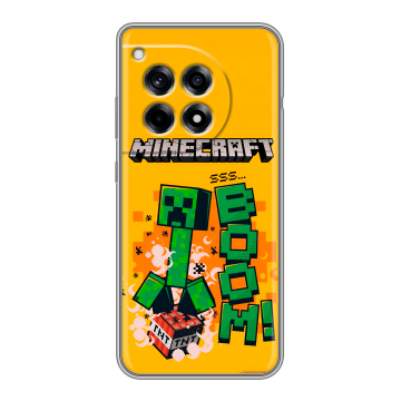 Силиконовый чехол на OnePlus 12R с принтом Майнкрафт Minecraft Силиконовый чехол на OnePlus 12R с принтом Майнкрафт Minecraft