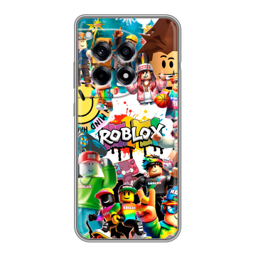Силиконовый чехол на OnePlus 12R с принтом Roblox Роблокс