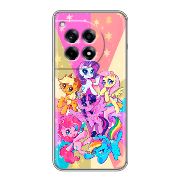 Силиконовый чехол на OnePlus 12R с принтом My little pony Дружба чудо Силиконовый чехол на OnePlus 12R с принтом My little pony Дружба чудо