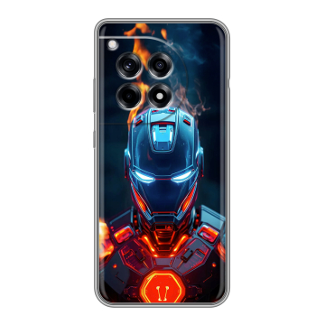 Силиконовый чехол на OnePlus 12R с принтом IronMan Железный человек