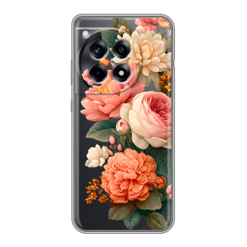 Силиконовый чехол на OnePlus 12R с принтом цветы Силиконовый чехол на OnePlus 12R с принтом цветы