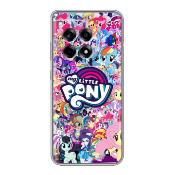 Силиконовый чехол на OnePlus 12R с принтом My little pony Дружба чудо Силиконовый чехол на OnePlus 12R с принтом My little pony Дружба чудо