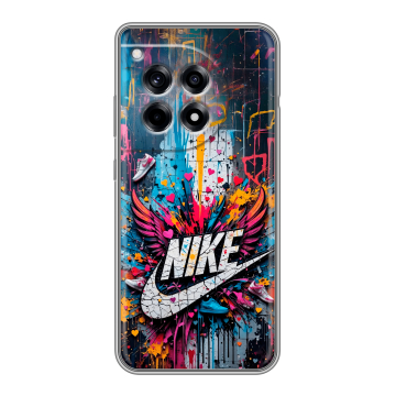 Силиконовый чехол на OnePlus 12R с принтом Nike Найк