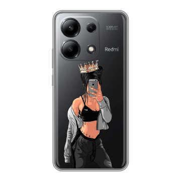 Силиконовый чехол на Xiaomi Redmi Note 13 4G с принтом Женские принты Силиконовый чехол на Xiaomi Redmi Note 13 4G с принтом Женские принты
