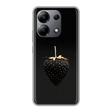 Силиконовый чехол на Xiaomi Redmi Note 13 4G с принтом Черная клубника Силиконовый чехол на Xiaomi Redmi Note 13 4G с принтом Черная клубника