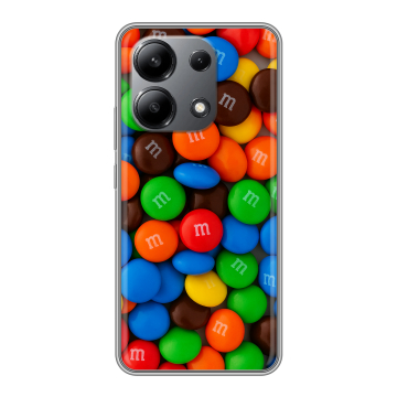 Силиконовый чехол на Xiaomi Redmi Note 13 4G с принтом Конфеты Силиконовый чехол на Xiaomi Redmi Note 13 4G с принтом Конфеты
