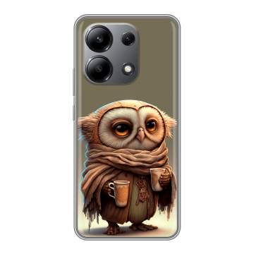 Силиконовый чехол на Xiaomi Redmi Note 13 4G с принтом Сова Силиконовый чехол на Xiaomi Redmi Note 13 4G с принтом Сова