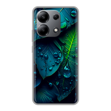 Силиконовый чехол на Xiaomi Redmi Note 13 4G с принтом Листья Силиконовый чехол на Xiaomi Redmi Note 13 4G с принтом Листья