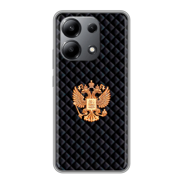 Силиконовый чехол на Xiaomi Redmi Note 13 4G с принтом Герб России принт