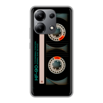 Силиконовый чехол на Xiaomi Redmi Note 13 4G с принтом Кассета