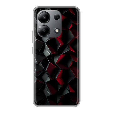 Силиконовый чехол на Xiaomi Redmi Note 13 4G с принтом Абстракция