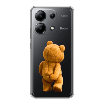 Силиконовый чехол на Xiaomi Redmi Note 13 4G с принтом Медведь