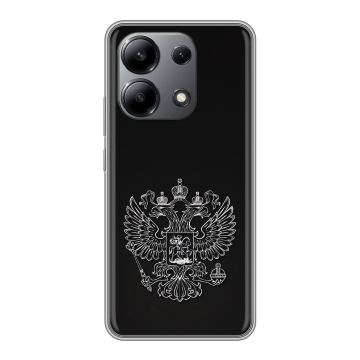 Силиконовый чехол на Xiaomi Redmi Note 13 4G с принтом Герб России Силиконовый чехол на Xiaomi Redmi Note 13 4G с принтом Герб России