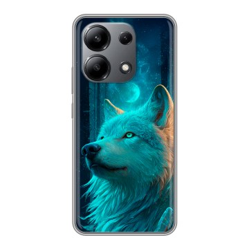 Силиконовый чехол на Xiaomi Redmi Note 13 4G с принтом бабочки саккура Силиконовый чехол на Xiaomi Redmi Note 13 4G с принтом бабочки саккура