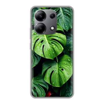 Силиконовый чехол на Xiaomi Redmi Note 13 4G с принтом Листья Силиконовый чехол на Xiaomi Redmi Note 13 4G с принтом Листья