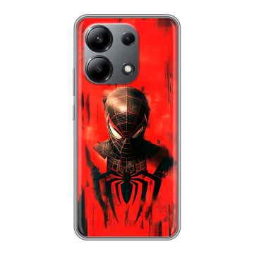 Силиконовый чехол на Xiaomi Redmi Note 13 4G с принтом человек паук spiderman