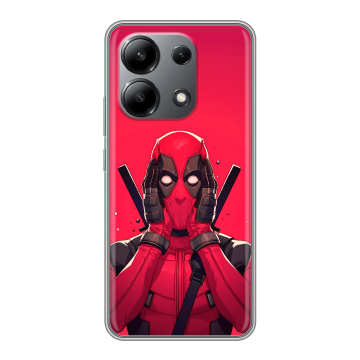 Силиконовый чехол на Xiaomi Redmi Note 13 4G с принтом Дедпул Deadpool Силиконовый чехол на Xiaomi Redmi Note 13 4G с принтом Дедпул Deadpool