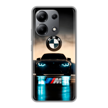 Силиконовый чехол на Xiaomi Redmi Note 13 4G с принтом БМВ BMW Силиконовый чехол на Xiaomi Redmi Note 13 4G с принтом БМВ BMW