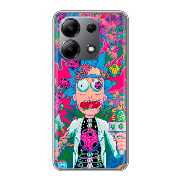 Силиконовый чехол на Xiaomi Redmi Note 13 4G с принтом Рик и Морти Rick Morty Силиконовый чехол на Xiaomi Redmi Note 13 4G с принтом Рик и Морти Rick Morty