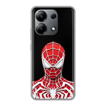 Силиконовый чехол на Xiaomi Redmi Note 13 4G с принтом человек паук spiderman Силиконовый чехол на Xiaomi Redmi Note 13 4G с принтом человек паук spiderman