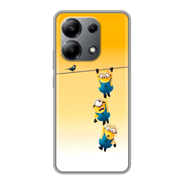 Силиконовый чехол на Xiaomi Redmi Note 13 4G с принтом Миньоны Силиконовый чехол на Xiaomi Redmi Note 13 4G с принтом Миньоны