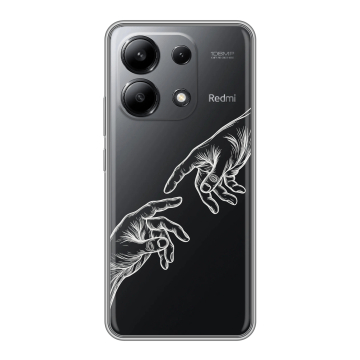 Силиконовый чехол на Xiaomi Redmi Note 13 4G с принтом Сотворение мира