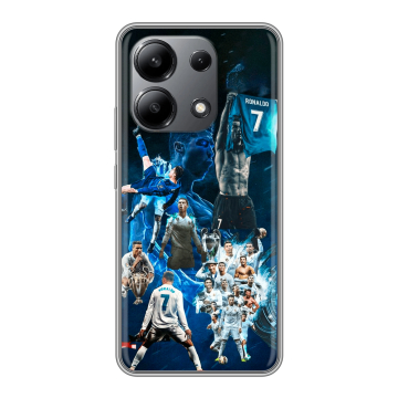 Силиконовый чехол на Xiaomi Redmi Note 13 4G с принтом Реал Роналдо Силиконовый чехол на Xiaomi Redmi Note 13 4G с принтом Реал Роналдо