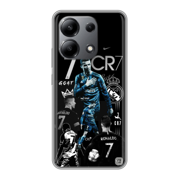 Силиконовый чехол на Xiaomi Redmi Note 13 4G с принтом Реал Роналдо Силиконовый чехол на Xiaomi Redmi Note 13 4G с принтом Реал Роналдо