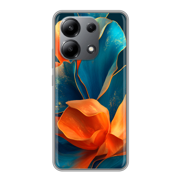 Силиконовый чехол на Xiaomi Redmi Note 13 4G с принтом Цветы