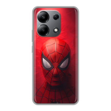 Силиконовый чехол на Xiaomi Redmi Note 13 4G с принтом Spiderman Человек паук