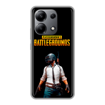 Силиконовый чехол на Xiaomi Redmi Note 13 4G с принтом PUGB ПАГБ
