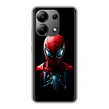 Силиконовый чехол на Xiaomi Redmi Note 13 4G с принтом Spiderman Человек паук Силиконовый чехол на Xiaomi Redmi Note 13 4G с принтом Spiderman Человек паук