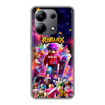 Силиконовый чехол на Xiaomi Redmi Note 13 4G с принтом Roblox Роблокс Силиконовый чехол на Xiaomi Redmi Note 13 4G с принтом Roblox Роблокс
