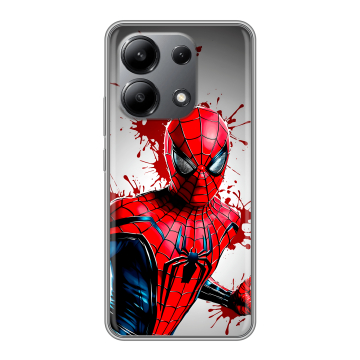 Силиконовый чехол на Xiaomi Redmi Note 13 4G с принтом Spiderman Человек паук Силиконовый чехол на Xiaomi Redmi Note 13 4G с принтом Spiderman Человек паук