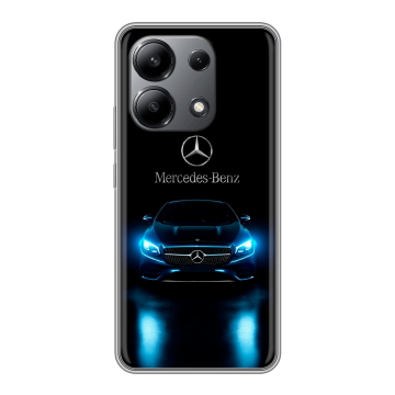 Силиконовый чехол на Xiaomi Redmi Note 13 4G с принтом Mercedes Мерседес Силиконовый чехол на Xiaomi Redmi Note 13 4G с принтом Mercedes Мерседес