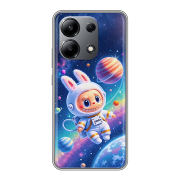 Силиконовый чехол на Xiaomi Redmi Note 13 4G с принтом Labubu Лабубу Силиконовый чехол на Xiaomi Redmi Note 13 4G с принтом Labubu Лабубу