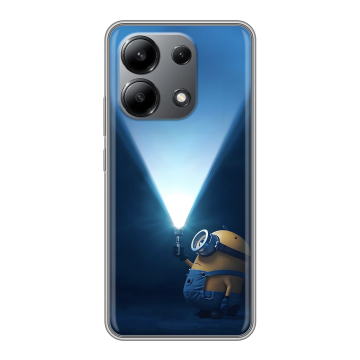 Силиконовый чехол на Xiaomi Redmi Note 13 4G с принтом Миньоны