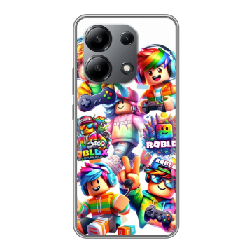 Силиконовый чехол на Xiaomi Redmi Note 13 4G с принтом Roblox Роблокс Силиконовый чехол на Xiaomi Redmi Note 13 4G с принтом Roblox Роблокс