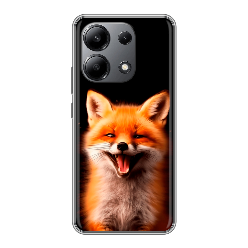 Силиконовый чехол на Xiaomi Redmi Note 13 4G с принтом Лиса Силиконовый чехол на Xiaomi Redmi Note 13 4G с принтом Лиса