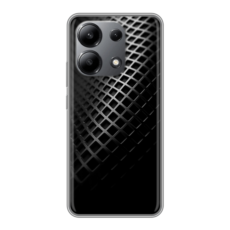 Силиконовый чехол на Xiaomi Redmi Note 13 4G с принтом Текстура металла Силиконовый чехол на Xiaomi Redmi Note 13 4G с принтом Текстура металла