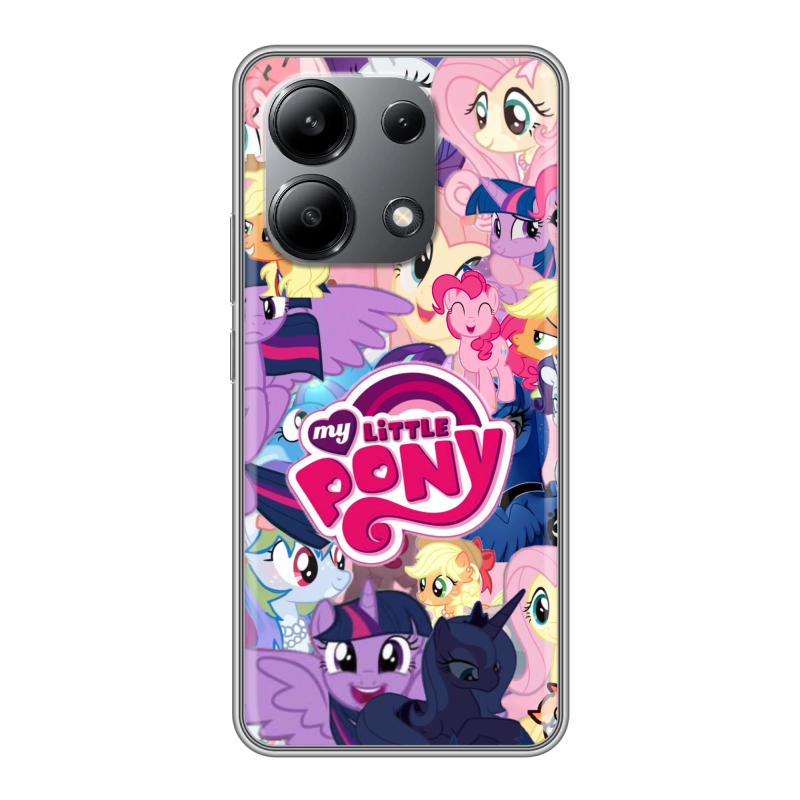 Силиконовый чехол на Xiaomi Redmi Note 13 4G с принтом My little pony Дружба чудо Силиконовый чехол на Xiaomi Redmi Note 13 4G с принтом My little pony Дружба чудо