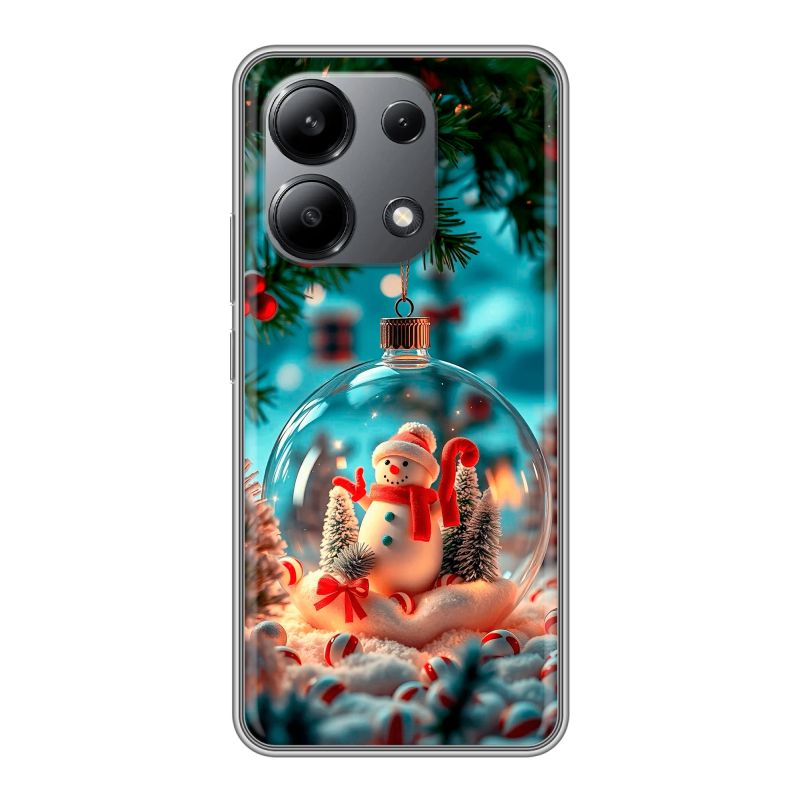 Силиконовый чехол на Xiaomi Redmi Note 13 4G с принтом Новый год Силиконовый чехол на Xiaomi Redmi Note 13 4G с принтом Новый год