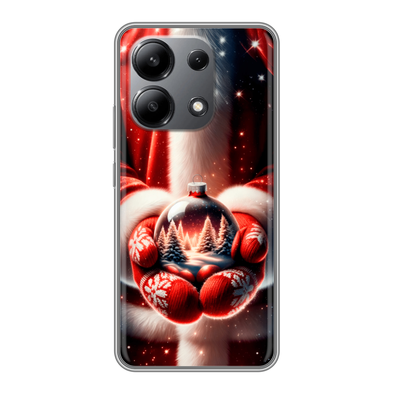 Силиконовый чехол на Xiaomi Redmi Note 13 4G с принтом Новый год Силиконовый чехол на Xiaomi Redmi Note 13 4G с принтом Новый год