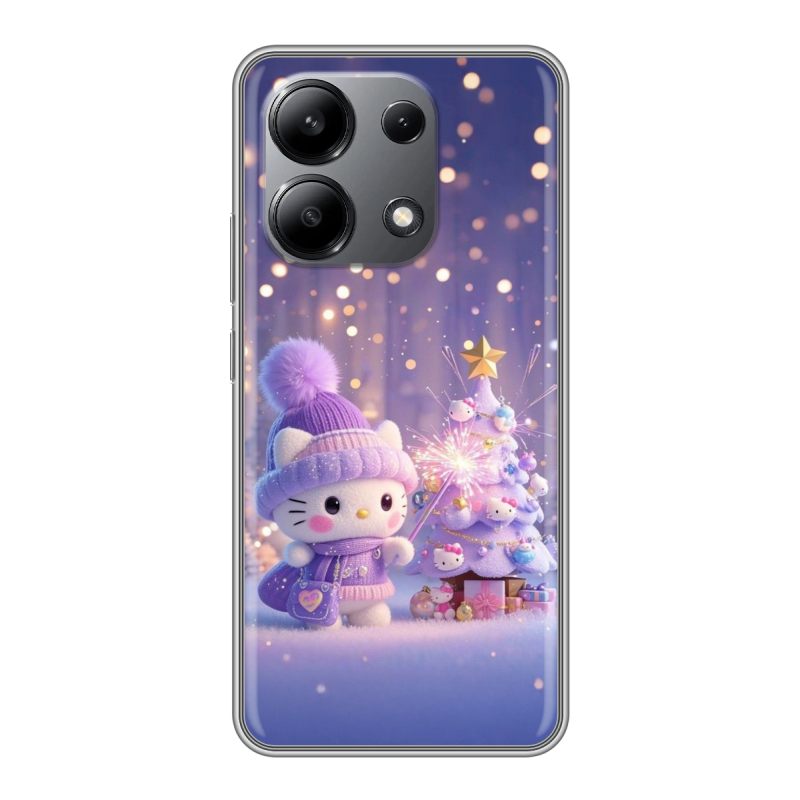 Силиконовый чехол на Xiaomi Redmi Note 13 4G с принтом Новый год Силиконовый чехол на Xiaomi Redmi Note 13 4G с принтом Новый год